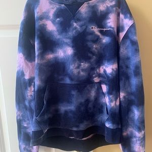 Champion tie-dye cropped sweatshirt